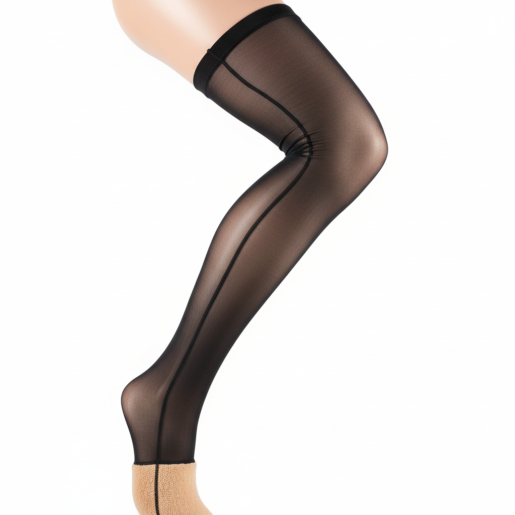 Collant Polaire Effet Transparent