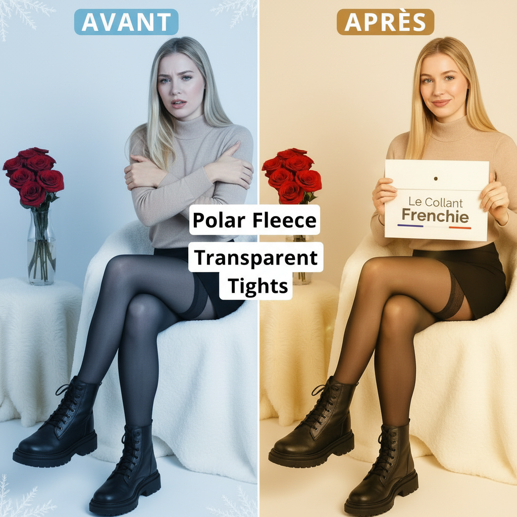 Collant Polaire Effet Transparent